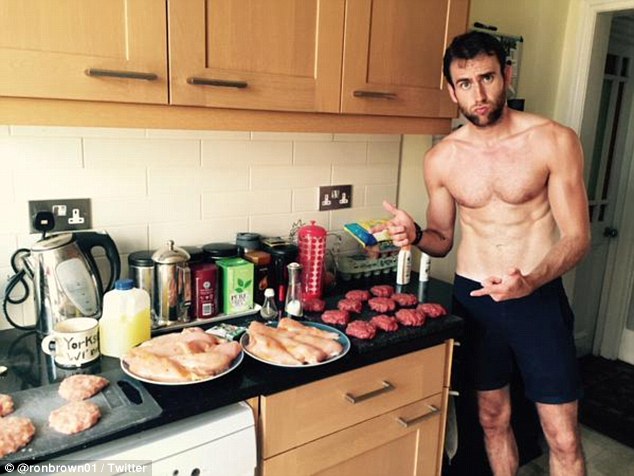 Matthew Lewis bares (almost) it all
