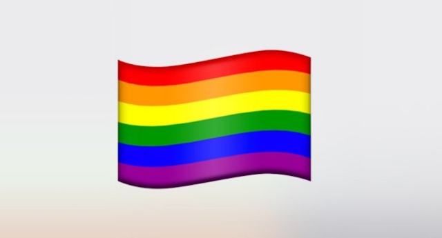 burning gay flag emojis