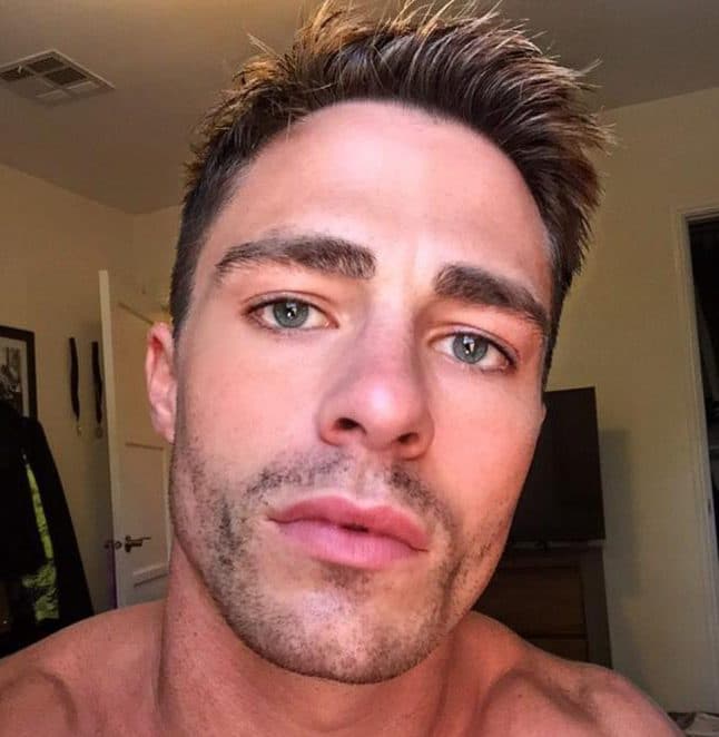 Colton Haynes And New Love Jeff Leatham Take Sexy Selfie In Bed Meaws