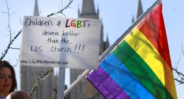 Mormons Protests Church