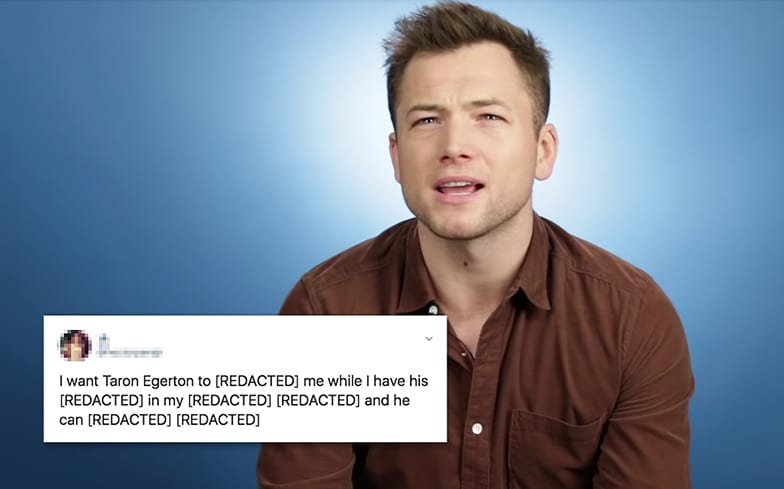 Watch Rocketman Star Taron Egerton Read Out Thirsty Tweets From Fans