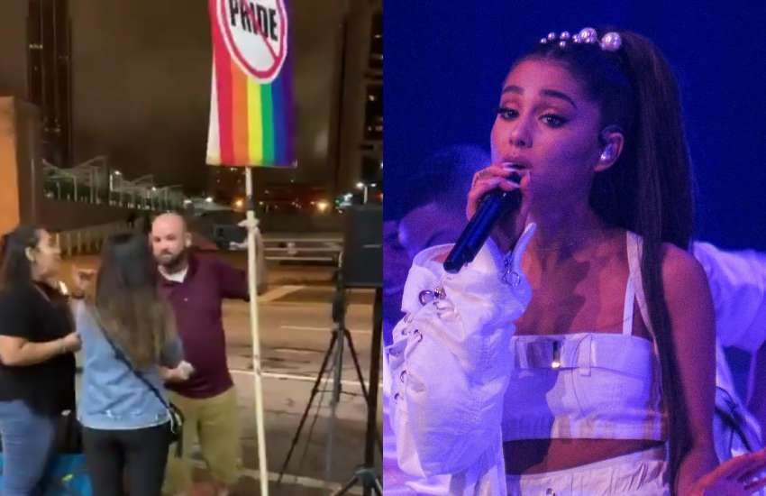 Ariana Grande drags anti-LGBTI protester at Atlanta concert | Meaws ...