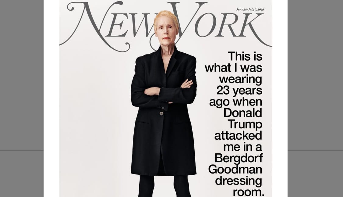 Author E. Jean Carroll Accuses Trump Of Raping Her, Still Has Unwashed