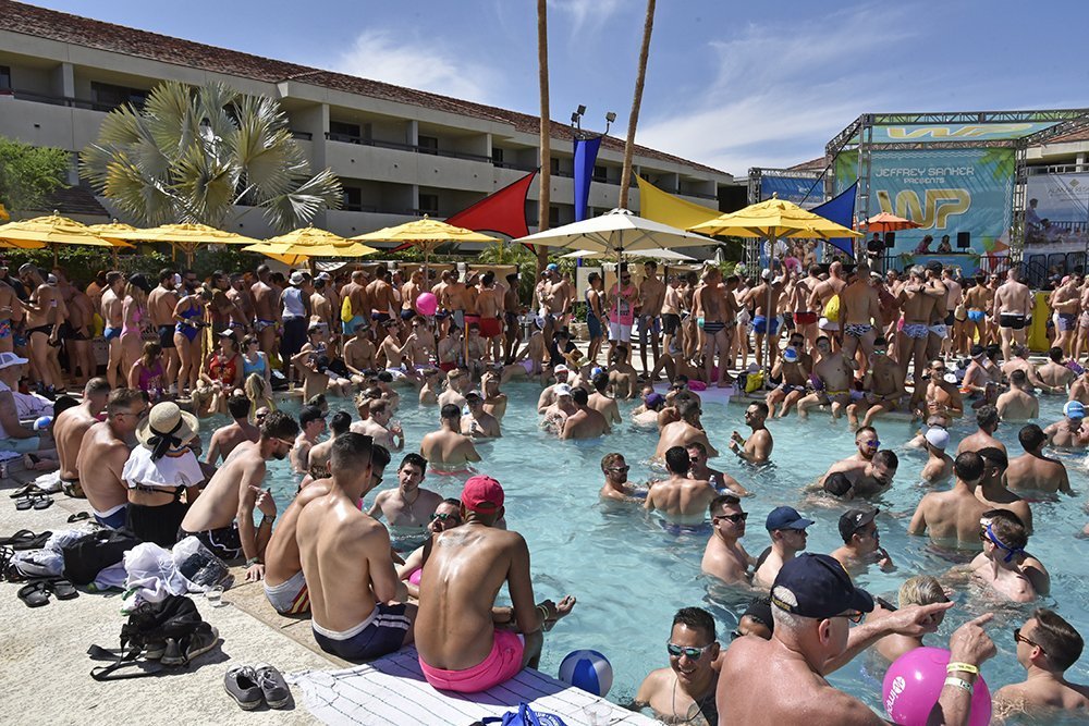 Muscle Pool Party at White Party Palm Springs.