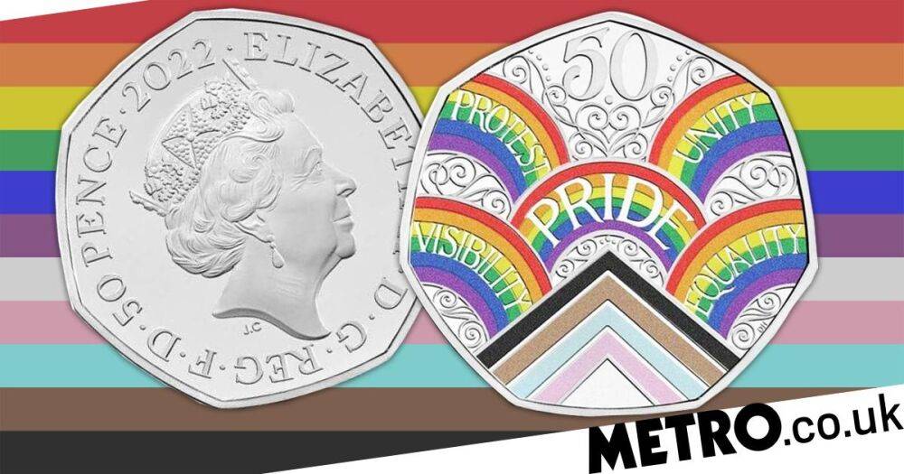 Rainbow 50p coin revealed to celebrate 50th anniversary of Pride