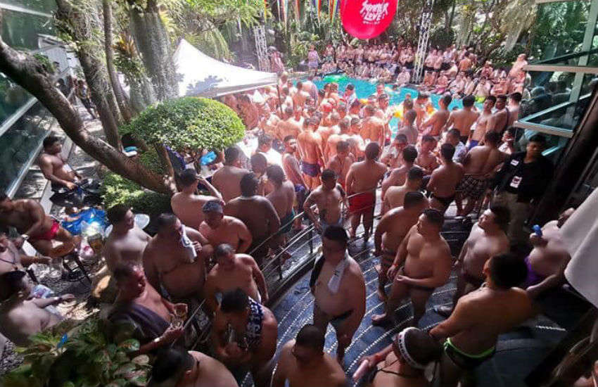 A Chubby Bear Bangkok pool party