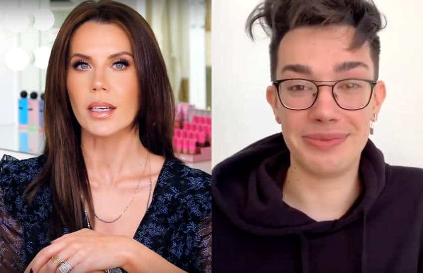 YouTubers Tati Westbrook (left) and James Charles aired their laundry in a public way