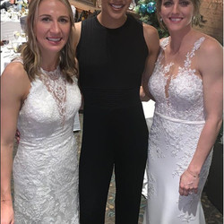 Chicago Star player Gabby Williams attended the Seattle wedding of her teammates Courtney Vandersloot and Allie Quigley in December 2018.