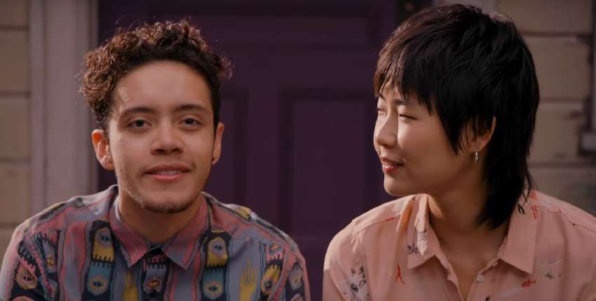 Garcia and May Hong as Jake and Margot in Tales of the City