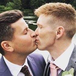 Olympian Tom Bosworth, right, and Harry Dineley, plan to wed before the next Summer Olympics.