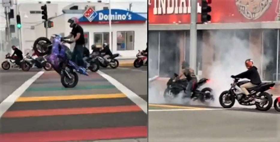 Motorcycle Gang Vandalizes $30,000 Rainbow Crosswalk, Police