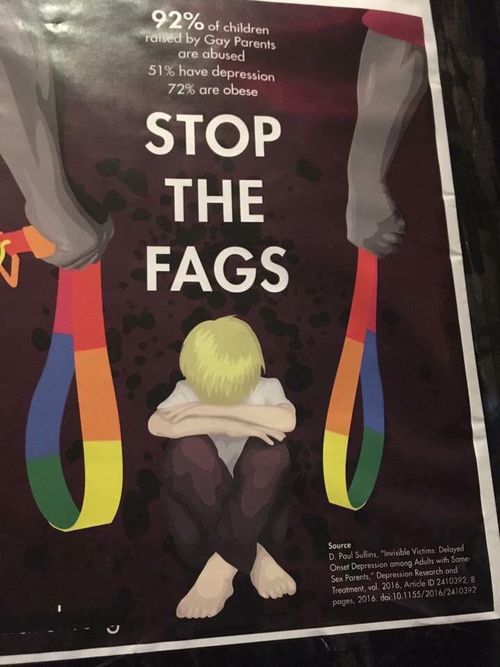 A poster discovered in Melbourne yesterday. (Twitter)