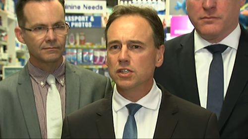 Federal Health Minister Greg Hunt today announced an effective HIV prevention medicine will be government subsidised in being listed on the Pharmaceutical Benefits Scheme. Picture: 9NEWS.