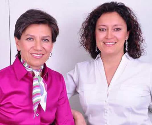 Bogota Mayor Claudia Lopez and her new wife Angelica Lopez